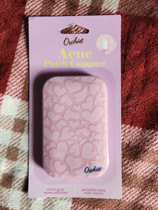 Other - Pink Acne Patch Compact - Portable Patch Case with Mirror